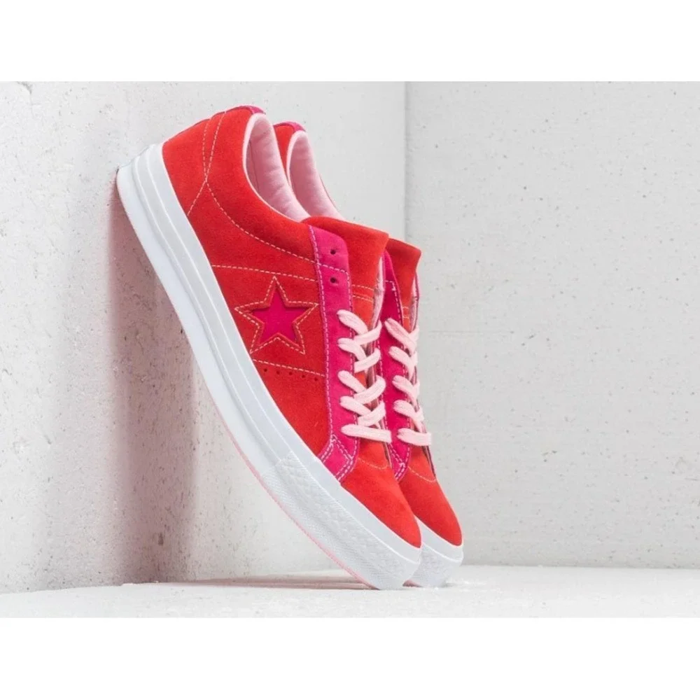 Converse One Star Ox Enamel Red/ Pink Pop 361806C Size US 1.5 - Picture 2 of 7